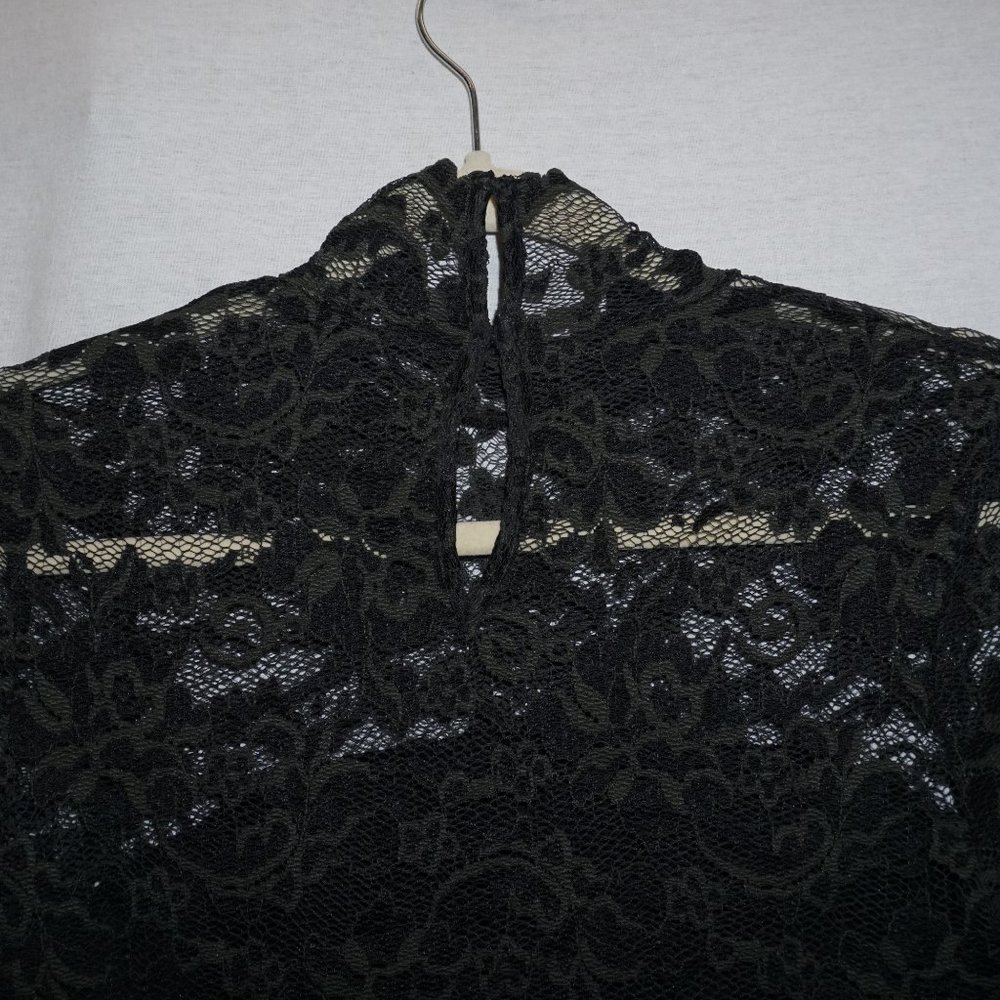 GANNI Flynn Lace Bodysuit size 34 US XS S  forest green  B-20 - Picture 7 of 9